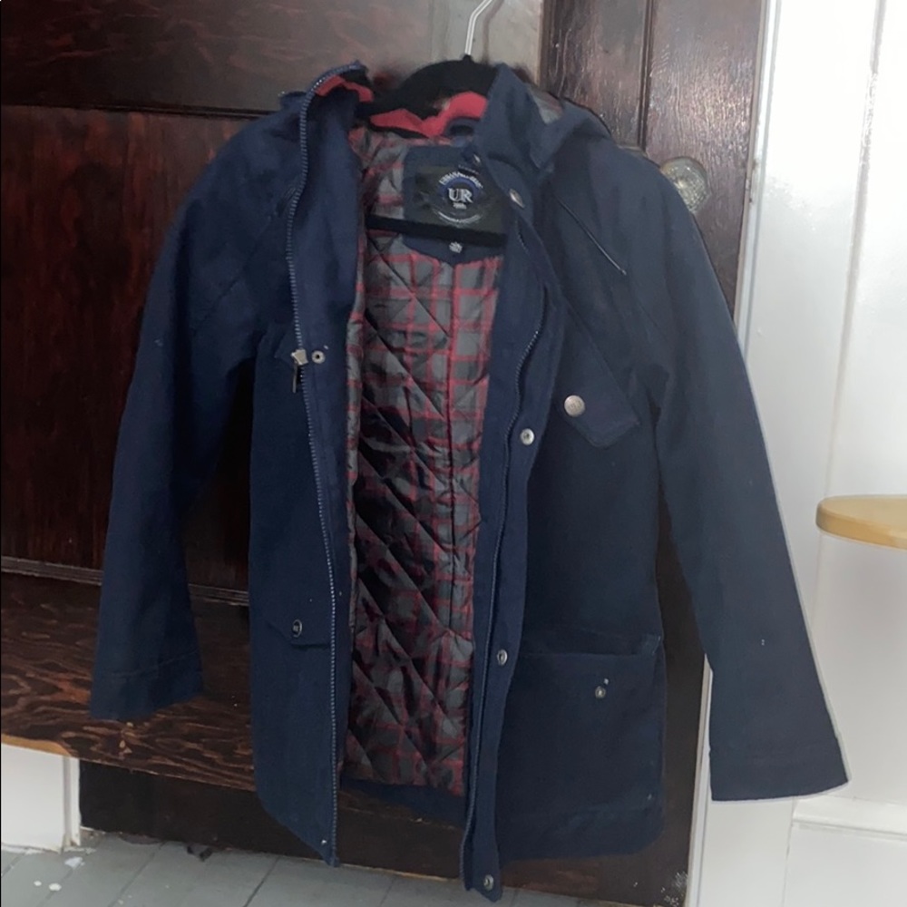 Navy blue weather jacket
